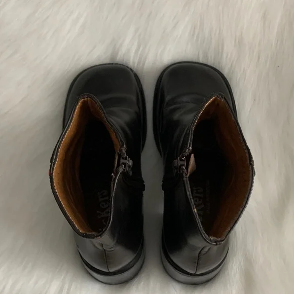 Kickers Rich Brown Leather Heeled Boots - Picture 4 of 7